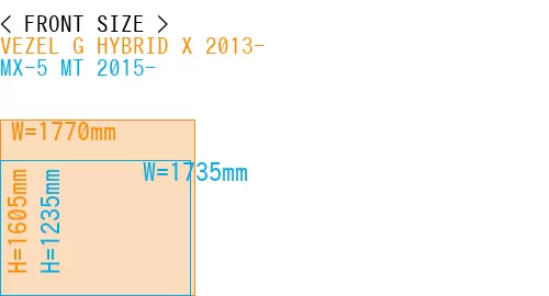 #VEZEL G HYBRID X 2013- + MX-5 MT 2015-